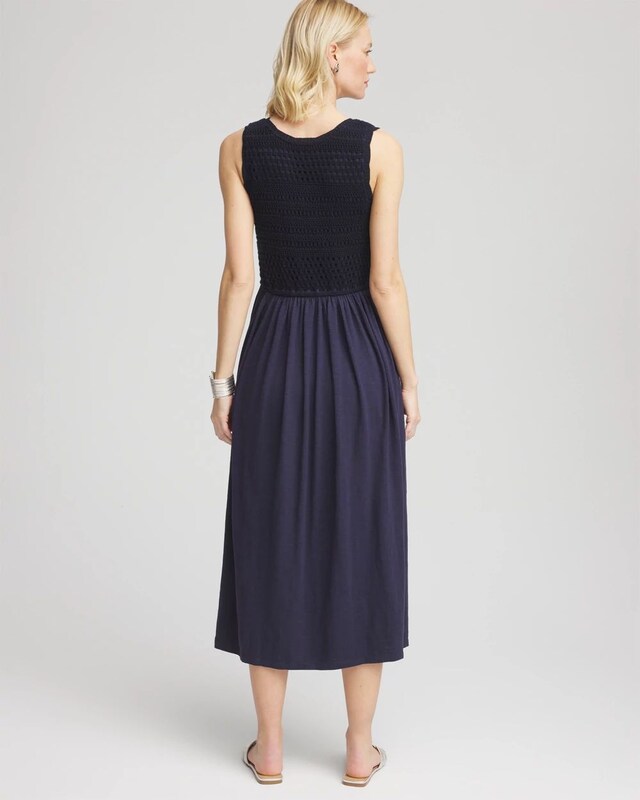 Crochet-Bodice Maxi Dress - image 3